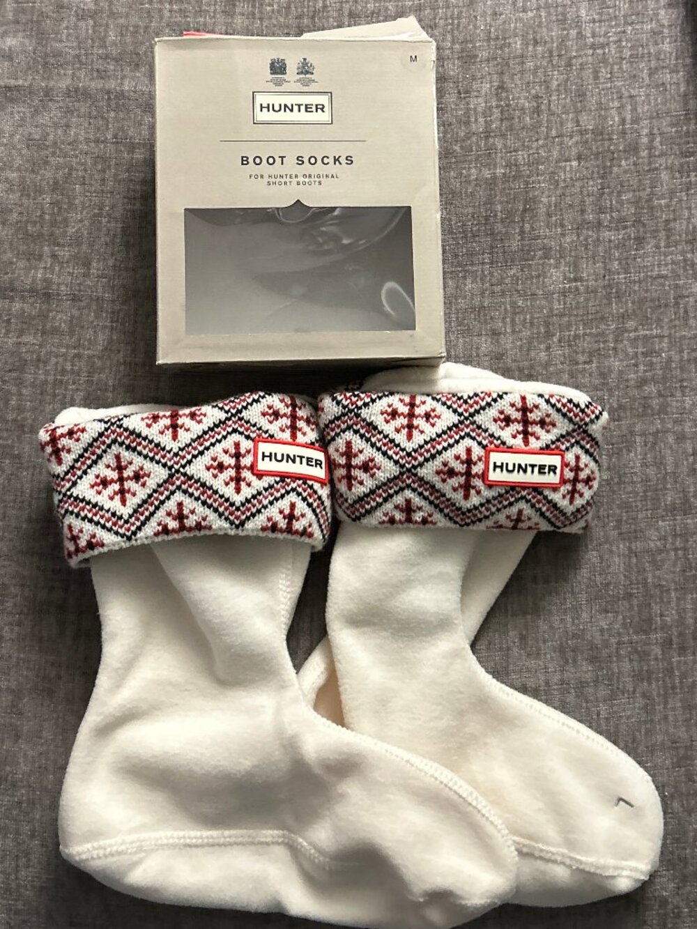 New Hunter ~ Fair Isle Boot Liners ~ M